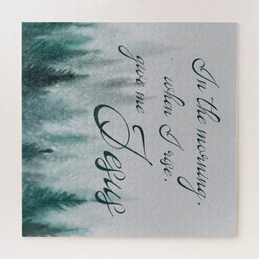 Gib mir Jesus Pine Tree Puzzle (Horizontal)