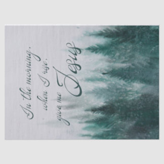 Gib mir Jesus Pine Tree Seidenpapier