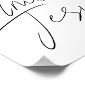 Gib mir Jesus Script Poster (Ecke)