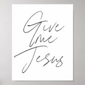 Gib mir Jesus Script Poster (Vorne)