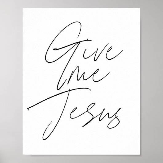 Gib mir Jesus Script Poster (Vorne)