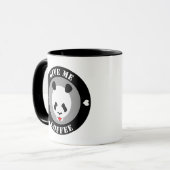 Gib mir Kaffee Panda Tasse (Vorderseite Links)