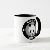 Gib mir Kaffee Panda Tasse (VorderseiteRechts)