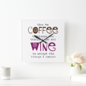 Gib mir Kaffee und Wein Uhr (Zuhause)