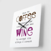 Gib mir Kaffee und Wein Uhr (Winkel)