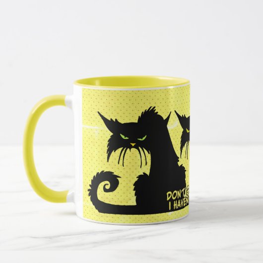 Gib mir keinen Ratschlag für die schwarze katzeng Tasse (Links)