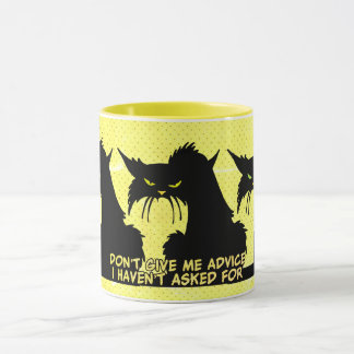 Gib mir keinen Ratschlag für die schwarze katzeng Tasse