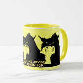 Gib mir keinen Ratschlag für die schwarze katzeng Tasse (VorderseiteRechts)