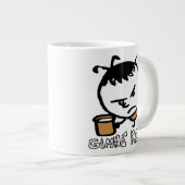 Gib mir Kof Jumbo-Tasse (Vorderseite Rechts)