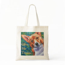 Gib mir Leckereien! Halloween Dog Trick oder Treat