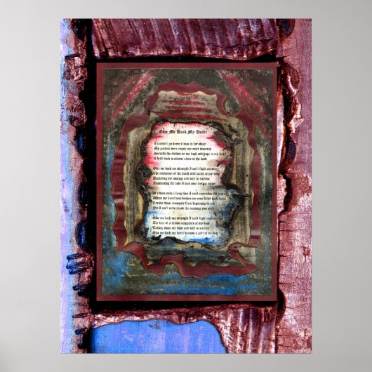 Gib mir mein Herz zurück Poster (Vorne)