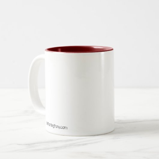 Gib mir meinen Platz! Zweifarbige Tasse (Vorderseite Links)