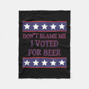 Gib mir nicht die Schuld, dass ich für Bier-Spaß-S Fleecedecke