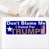 Gib mir nicht die Schuld, dass ich für Trump gesti (Insitu)