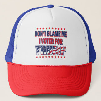 Gib mir nicht die Schuld, dass ich für Trump gesti Truckerkappe