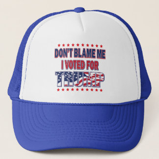 Gib mir nicht die Schuld, dass ich für Trump gesti Truckerkappe