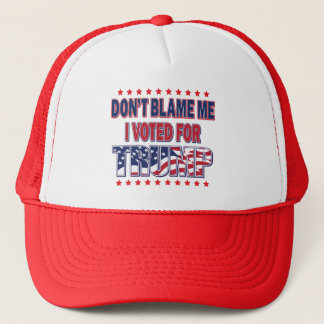 Gib mir nicht die Schuld, dass ich für Trump gesti Truckerkappe