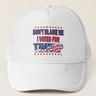 Gib mir nicht die Schuld, dass ich für Trump gesti Truckerkappe
