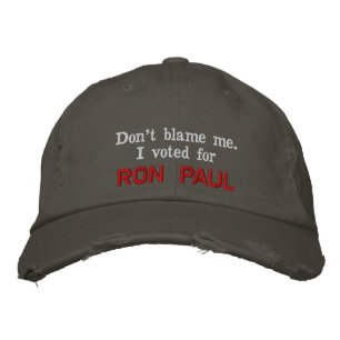 Gib mir nicht die Schuld! Ich habe für RON PAUL ge Bestickte Baseballkappe
