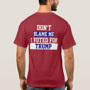 Gib mir nicht die Schuld Trump "Trockenlegung des  T-Shirt