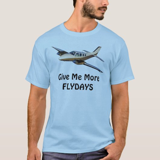 Gib mir noch mehr FLYDAYS-Buchkunst T-Shirt (Vorderseite)