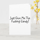 Gib mir nur die Süßigkeiten 2. Karte (Gelbe Blume)