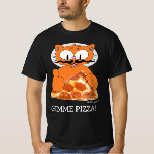 GIB MIR PIZZA! Señor Gato mit Pepperoni-Pizza-Sche T-Shirt