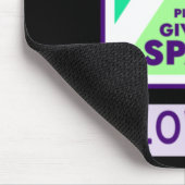 Gib mir Platz, ich Liebe es! Aufkleber Mousepad (Ecke)