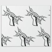 Gib mir Power Geschenkpapier (Flach)