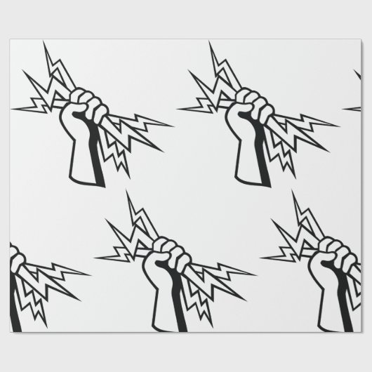 Gib mir Power Geschenkpapier (Flach)