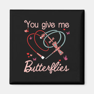 Gib mir Schmetterlinge Phlebotomist Pbt Valentine Magnet