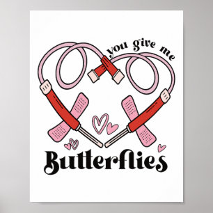Gib mir Schmetterlinge Phlebotomist Pbt Valentine Poster