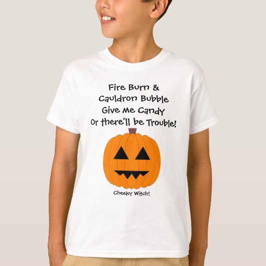 Gib mir Süßigkeiten - Kids Halloween T-Shirt (Vorderseite)
