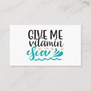 Gib mir Vitamin Meer Visitenkarte