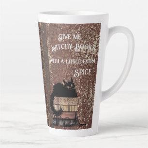 Gib mir zauberhafte Bücher mit etwas Extra-Gewürz Milchtasse
