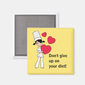 Gib nicht auf deinen Diät-Kühlschrankmagnet auf Magnet (Vorderseite/Rückseite)