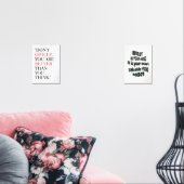 "Gib nicht auf, du bist besser, als du denkst." Bilderwand Sets (Wohnzimmer)