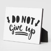 Gib nicht auf fotoplatte (Seite)