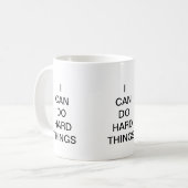 Gib nicht auf, ich kann hartes Inspirationsangebot Kaffeetasse (Vorderseite Links)