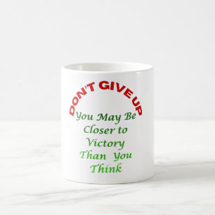 Gib Nicht Auf Kaffeetasse