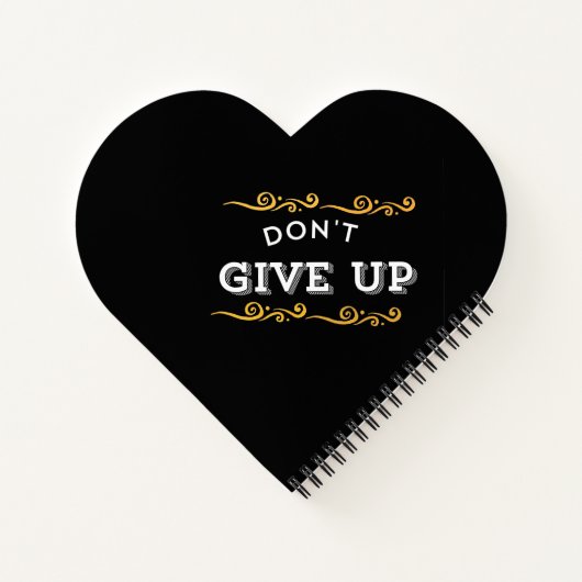 Gib nicht auf - kühne Motivierend Angebotsgestaltu Notizblock (Rückseite)