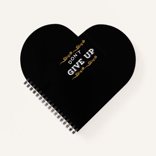 Gib nicht auf - kühne Motivierend Angebotsgestaltu Notizblock (Vorderseite)