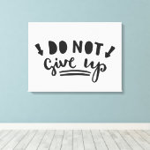 Gib nicht auf leinwanddruck (Insitu (Holzboden))