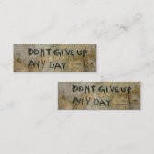 Gib nicht auf - Lesezeichen Mini Visitenkarte (Vorne/Hinten)