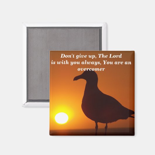 Gib nicht auf!_ magnet (Vorderseite/Rückseite)