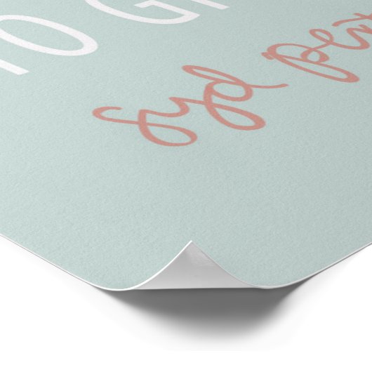 Gib nicht auf poster (Ecke)