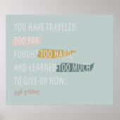 Gib nicht auf poster (Vorne)