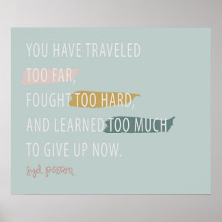 Gib nicht auf poster