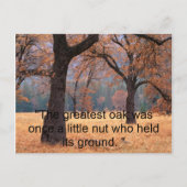 Gib nicht auf postkarte (Vorderseite)