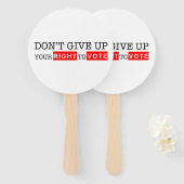 Gib nicht dein Recht auf Wahl von benutzerdefinier Fächer (Vorne und Hinten)